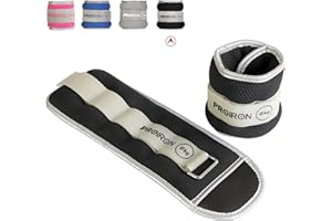 PROIRON Peso Caviglia Peso Polso Durevole Pesi Regolabili con Chiusura a Strappo per Fitness, Esercizio Fisico, Passeggiate, Jogging, Ginnastica, Aerobica, Palestra