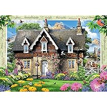 Ravensburger Hillside Cottage 1000-Piece Puzzle - Country Cottage Collection No. 15