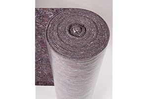 Hard Floor Protector, Absorbent Dust Sheet Floor Fleece | Roll of 1M X 25M | 250 gsm | Easy Installation | Anti-Slip & Reusable | Trio Plus