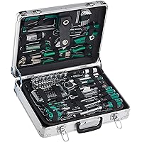 Brüder Mannesmann 124-tlg. Werkzeugsatz im Alukoffer, M29072