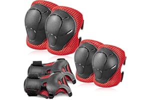 BOSONER Kids/Youth Knee Pad Elbow Pads Guards Protective Gear Set for Roller Skates Cycling BMX Bike Skateboard Inline Skatings Scooter Riding Sports