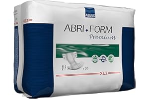 ABENA Abri-Form Comfort All-In-One Incontinence Pad, X-Large 2 (Hip/Waist Size 110-170 cm) 3400 ml Absorbency, Pack of 20, 4169