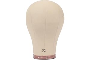 ‎BEYOND YOUR THOUGHTS Beyond Your Thoughts Mannequin Kopf Perückenkopf Dekokopf Kork Perücke Wig Head Wig Stand Canvas Block Head Wig Making 22"(56cm)