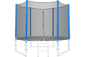 LIFERUN Red de Repuesto para Cama elástica, diámetro 244/305/306 cm, Red de Seguridad Resistente a los Rayos UV, Red de protección Redonda para Cama elástica de jardín