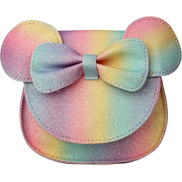 Borsa a tracolla con paillettes per bambini, borsa a tracolla piccola