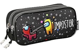 SAFTA PORTATODO DOBLE AMONG US IMPOSTOR