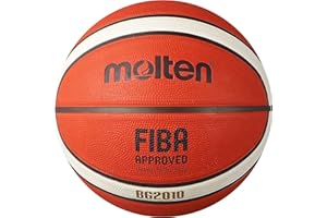 Molten Ballon de Basket BG2010 - Intérieur/extérieur - Approuvé par la FIBA - Caoutchouc de qualité supérieure