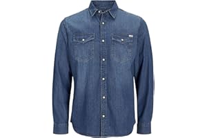 JACK & JONES Jjesheridan L/S Noos Koszulka Mężczyźni