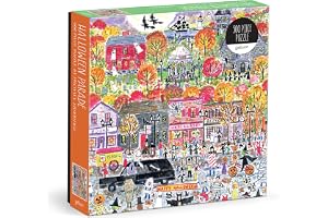 Galison Michael Storrings Halloween Parade 500 Piece Puzzle
