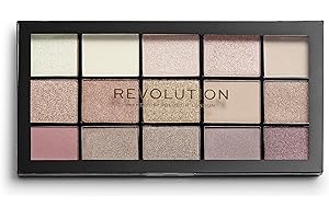 ‎MAKEUP REVOLUTION Revolution Beauty London Reloaded Eyeshadow Palette, Highly Pigmented, 15 Shades, Matte and Shimmer Finishes, Iconic 3.0, 16.5g