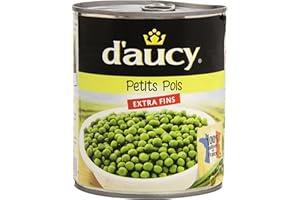 d'aucy Petits Pois Extra Fins à L'Étuvée 800 g - Lot de 6