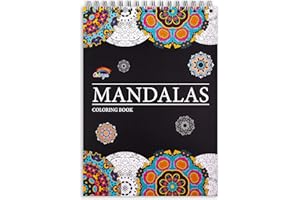 Colorya Libro para colorear para adultos Mandalas Vol. I – Tamaño A4 – Cuaderno de dibujo para colorear antiestrés, Zen – Ocupación para adultos – Papel premium, no fluye, impresión unilateral