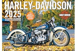Harley-Davidson 17x12 2025: 16-Month Calendar--September 2024 through December 2025