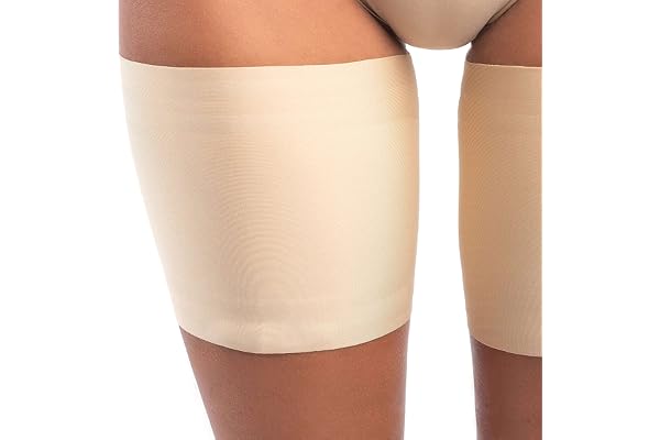 looksy Bandes élastiques de cuisse unisexes anti-frottements extensibles pour éviter les frottements des cuisses en satin doublé protecteur antidérapant en silicone