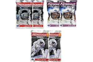 ASTRONAUT FOODS Astronaut Freeze Dried Ice Cream & Fruit Pack - Neapolitan Ice Cream Sandwich, Vanilla Ice Cream Sandwich & Stawberries (6 Packs)