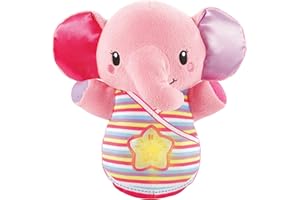 VTech - Éléphanteau Dodo Rose, Peluche Éléphant Bébé Interactive et Apaisante, Veilleuse Musicale Nomade, Berceuses et Sons de la Nature, Cadeau de Naissance - Contenu en Français