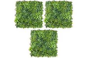 Christow Evergreen Artificial Plant Living Wall Panels, Garden Fence Covering Decoration, Indoor Outdoor Decor, Waterproof UV Protected (3 Packs of 2 x 1m by 50cm Panels)