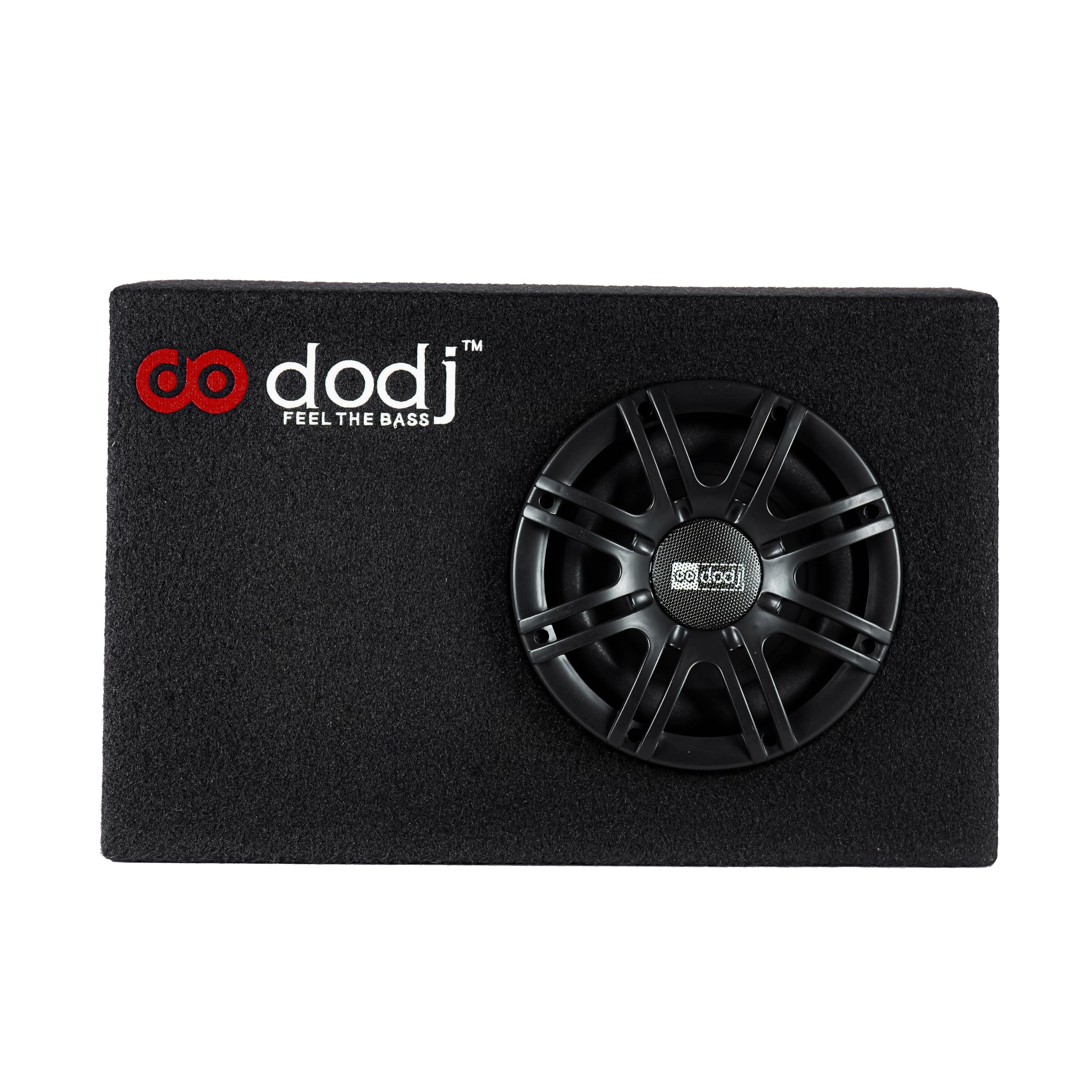 dodj 8 Inch Enclouser Car Basstube with Inbuilt Imported Amplifier Powered Subwoofer (Rms Power-325W)