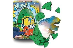 Hatch n Grow - Stegozaur Deluxebase. 11 cm duże, rosnące i wykluwające się jajko z zabawką dinozaura. Włóż je do wody, aby zobaczyć, jak magiczna zabawka się przemienia