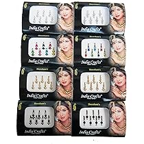 Touchstone Indiano Bollywood Collezione 2 dozzine Dorati Luccicanti di Colore Verde Strutturato bracciali Gioielli di Grandi Dimensioni Set di 24 in tonalità Oro per Le Donne