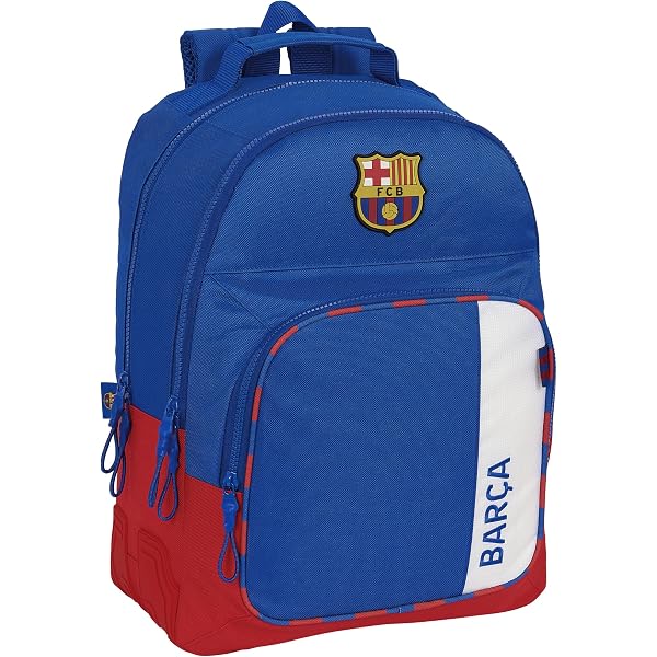 Portatodo Triple Oficial FC Barcelona 2ª Equipación - Estuche Infantil, 21.5x8x10 Cm, Safta