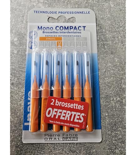 Brossettes Interdentaires Inava Mono Compact Pierre Fabre - Étroits 0,6 Mm - Pour Espaces Serrés - Neuf
