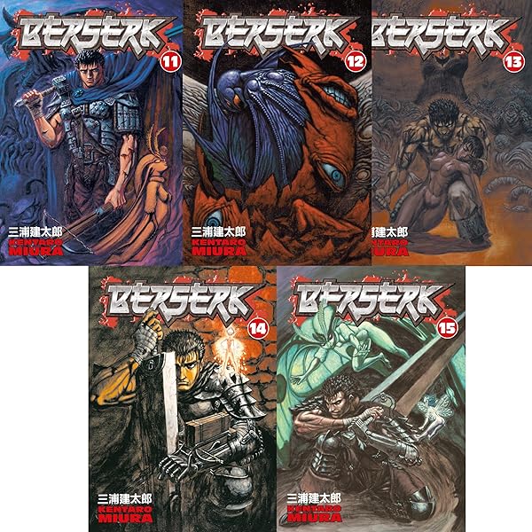 Berserk Volume 1-5 Collection 5 Books Set (Series 1) by Kentaro