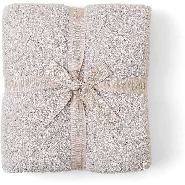 Barefoot Dreams Cozychic 'Traum Empfang' Decke – Pink/Weiß Mit Herzen, Kuschelweich, 30x30 Zoll