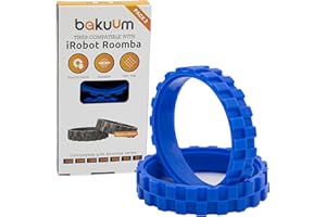 BAKUUM Opony do iRobot Roomba serii 500 600 700 800 900 i7 (2-pak) zapobiegają nadmiernym hałasom, antypoślizgowe i łatwe zakładanie