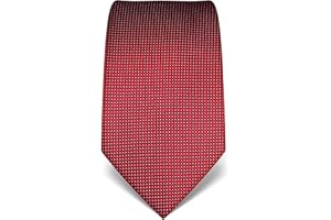 Vincenzo Boretti cravatta elegante classica da uomo, 8 cm x 15 cm, di pura seta di alta qualità, idrorepellente e antisporco, a pois