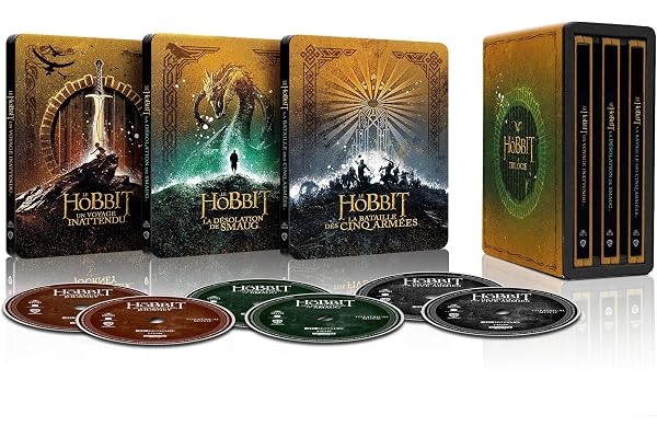 Le Hobbit Trilogie Steelbook 4k Ultra-HD [Blu-Ray] [4K Ultra-HD - Coffret métal + Boîtiers SteelBook]