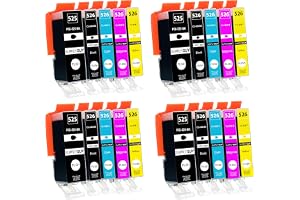 Supply Guy 20 bläckpatroner met chip kompatibel med Canon PGI-525 CLI-526 för Pixma IP4850 IP4950 IX6550 MG5140 MG5150 MG5240