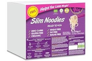 Eat Water Slim Pasta Zero Carbohydrate Enviro| Made from Organic Konjac Flour | Keto Paleo Diet and Vegan | Zero Sugar, Low Calorie Food Noodles 270 g (Pack of 5),