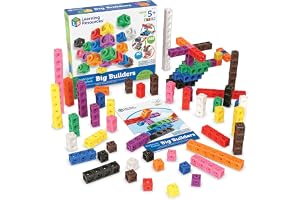 Learning Resources LER9291 Big Builders-MathLink kuber