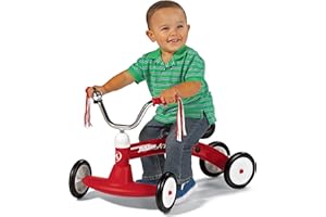 Radio Flyer Scoot About, Juguete correpasillos de Color Rojo para niños pequeños de 1 a 3 años