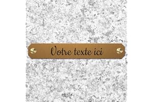 Mygoodprice Plaque funéraire gravée personnalisée 1 à 2 Lignes 14x2,2cm percée autocollante Or