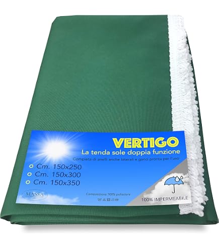 Tenda Da Sole Panna 290x300 Cm Per Balcone – Impermeabile Con Occhielli, Riduce Calore E Luce