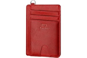 FurArt Credit Card Holder Wallet, Slim RFID Blocking Minimalist Women's Card Wallet