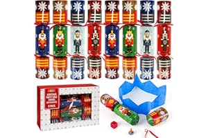 JOYIN Paquete de 8 recuerdos de fiesta de Navidad, diseño de cascanueces, recuerdos de mesa de fiesta con suministros de fiesta para niños y adultos, fiestas de Navidad, cenas y vacaciones