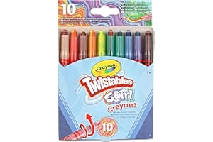 CRAYOLA Swirl Mini Twistable Crayons - Assorted Colours (Pack of 10) | Magical Swirl Effect Will Draw 4 Colours Per Crayon | Ideal for Kids Ages 3+