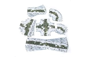 PLAYMATS Zimowe błoto - Antypoślizgowy materiałowy zestaw dróg 2D (szer. 7,6 cm / 3")