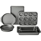 Amazon Basics 6 Piece Nonstick Bakeware Set