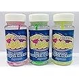 Bubble Solution,Colorful Bubble Toy with Wand 3 Bottles Set(100mlx3) for Kids Age 3 and Up - Boys and Girls Outdoor & Indoor Activities, Multicolor