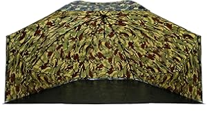 ANGLO ARMS 60" Camo Shelter with Side Storm Poles Waterproof Brolly Shelter Carp Fishing