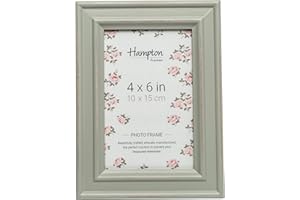Hampton Frames | Cornice portafoto PALOMA 10x15 cm, verde salvia, legno invecchiato | Vetro, montaggio a parete o da tavolo | Decorazione per casa e ufficio