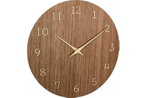 TFA Dostmann trä-väggklocka analog, 60.3072.23, kvartsur, dekorativa tillbehör för hemmet, modern väggklocka, hög noggrannhet