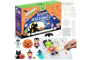 La Manuli Perline da Stirare Kit - Happy Halloween 6000 pz Perline a Fusione - 13 Colori - Kit Perline Per Braccialetti Adatto A Bambini E Adulti Per Creare Opere D'arte