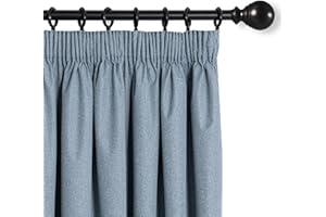 MYSKY HOME Gardinen Verdunklungsvorhänge mit Kräuselband Blickdichte Vorhänge Wärmeisolierter 2er-Set Vorhang Verdunkelung Durchgängen Beschichtung Sonnenschutz für Schlafzimmer, 160 x 140cm, Graublau