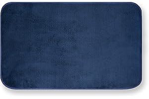 GEMITEX Tappeto MERLINO 40X70 Blu ULTRASSORBENTE, Polyester