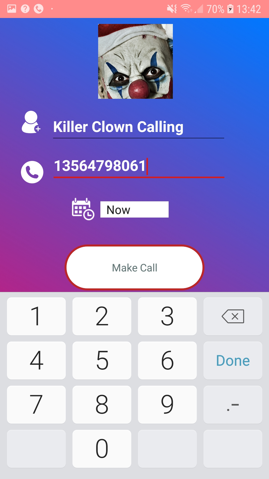 Instant Fake Call From Killer Clown Prank 2020 Amazon In Apps For Android